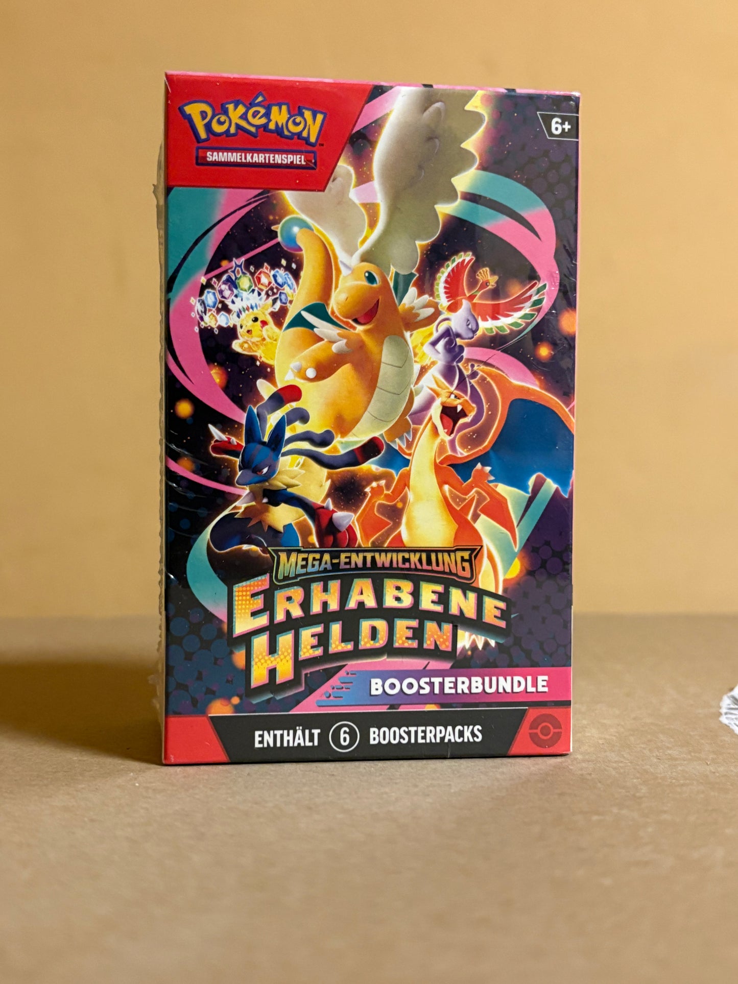 Pokémon-Sammelkartenspiel: Boosterbundle Mega-Entwicklung - Erhabene Helden (6 Boosterpacks)