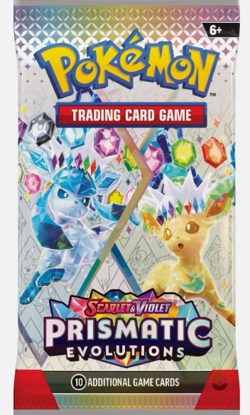Pokemon Prismatic Evolutions 1 Booster Pack - ENGLISCH SV8.5 NEU & OVP