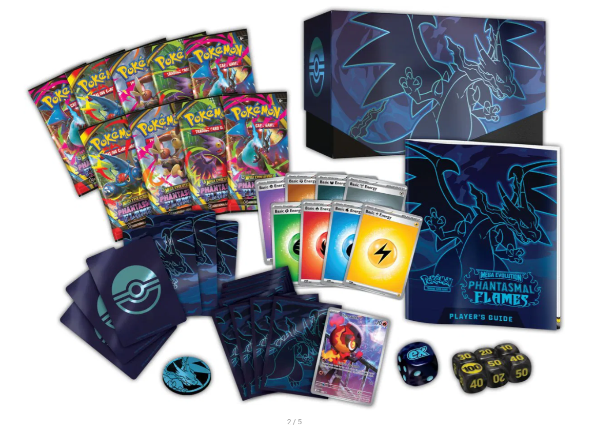 Pokémon TCG: ME02 Phantasmal Flames - Elite Trainer Box - English