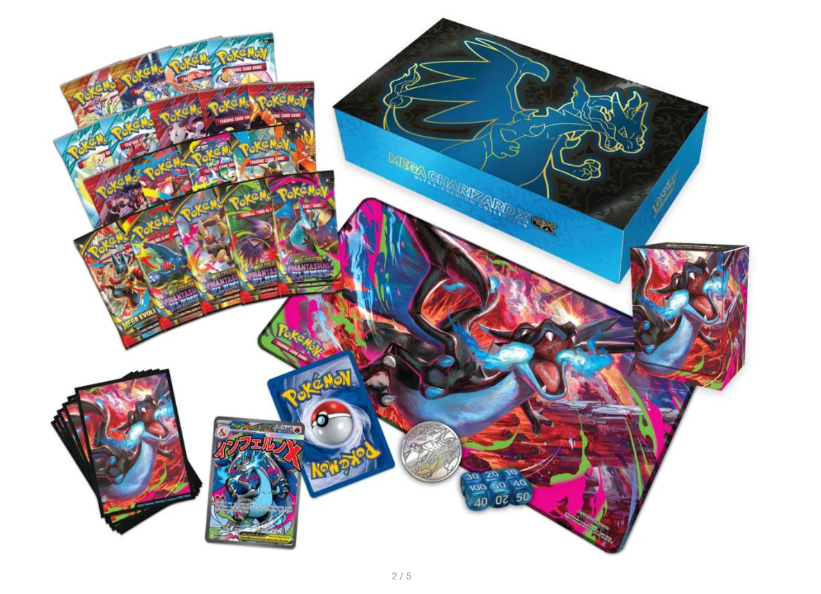Pokémon TCG: Mega Charizard X ex Ultra Premium Collection ENGLISH